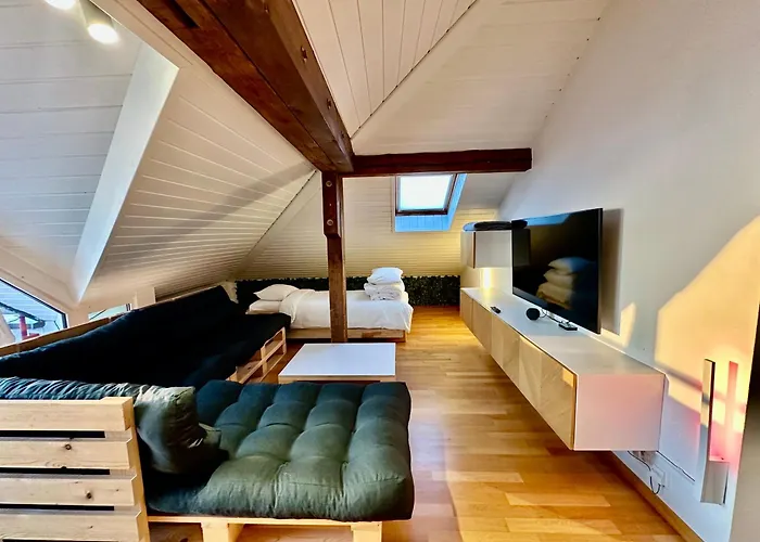Cosy Roof Flat Close Lausanne Center - Es Apartment Prilly